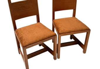 Two Art Deco Modernist Side Chairs by Hendrik Wouda for Pander, 1924